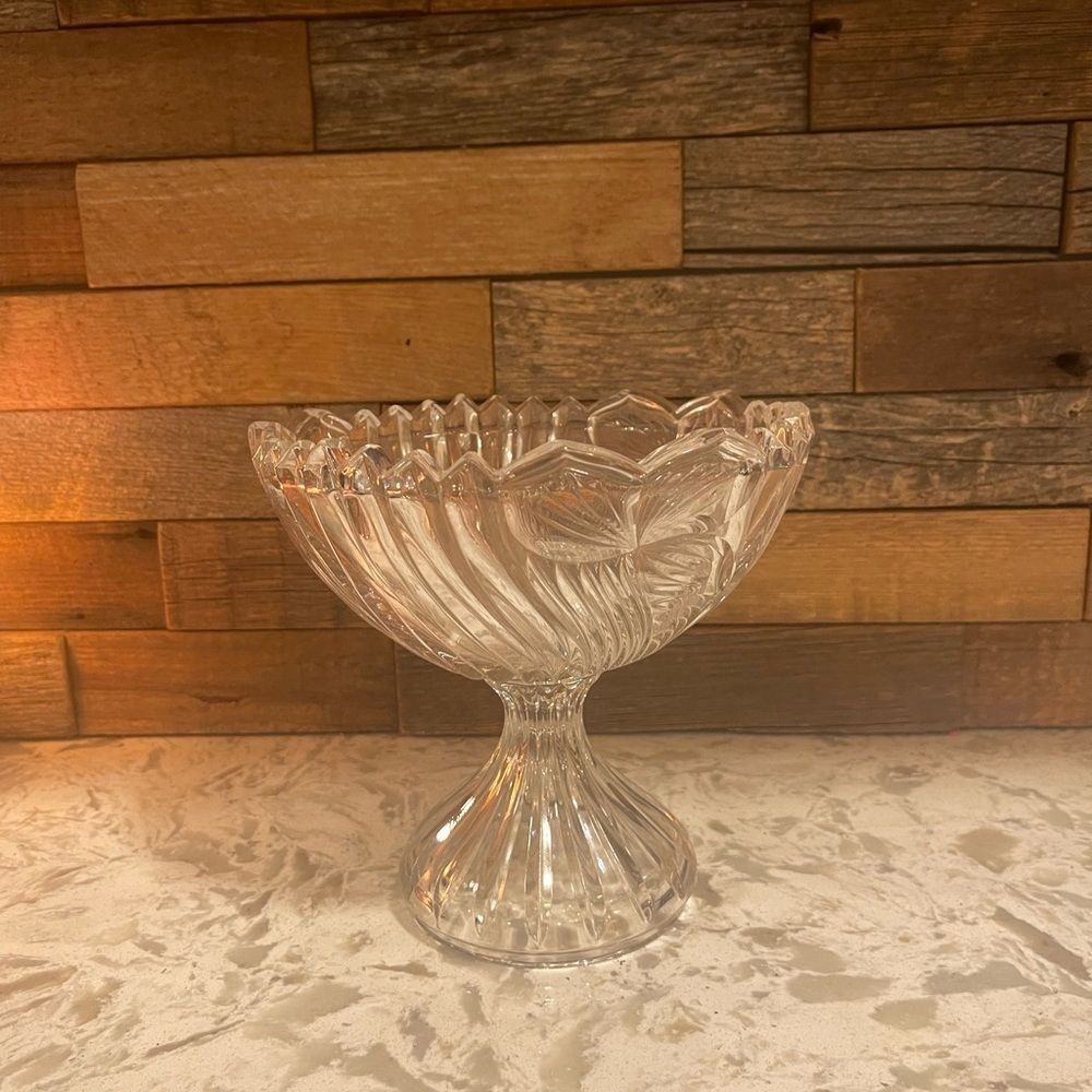 Anna Hutte Bleikristall Crystal Pedestal Bowl